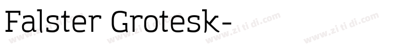 Falster Grotesk字体转换